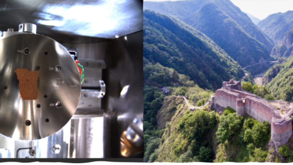 Dracula's Castle and a piece of the castle we did analysis on